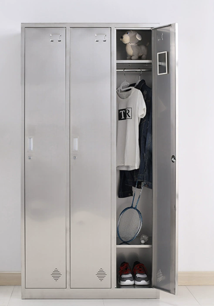 Vestiaire Stainless 3 portes