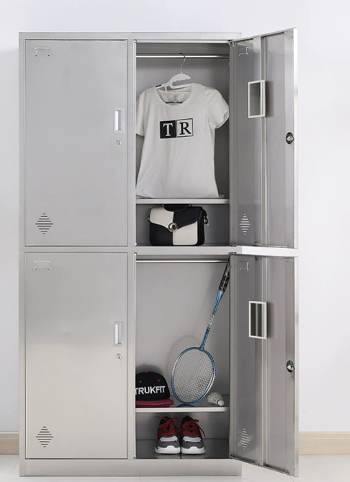 Vestiaire Stainless 4 portes