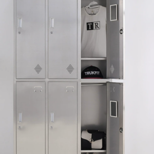 Vestiaire Stainless 6 portes
