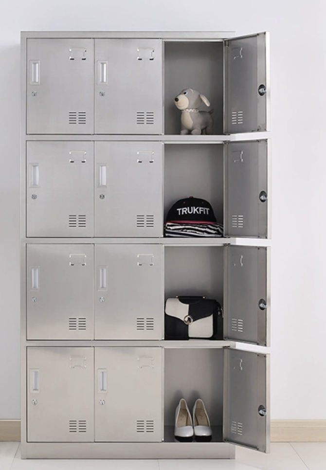 Vestiaire Stainless 12 portes
