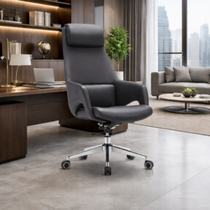 Executive faux leather chair Cinyz with high backrest
