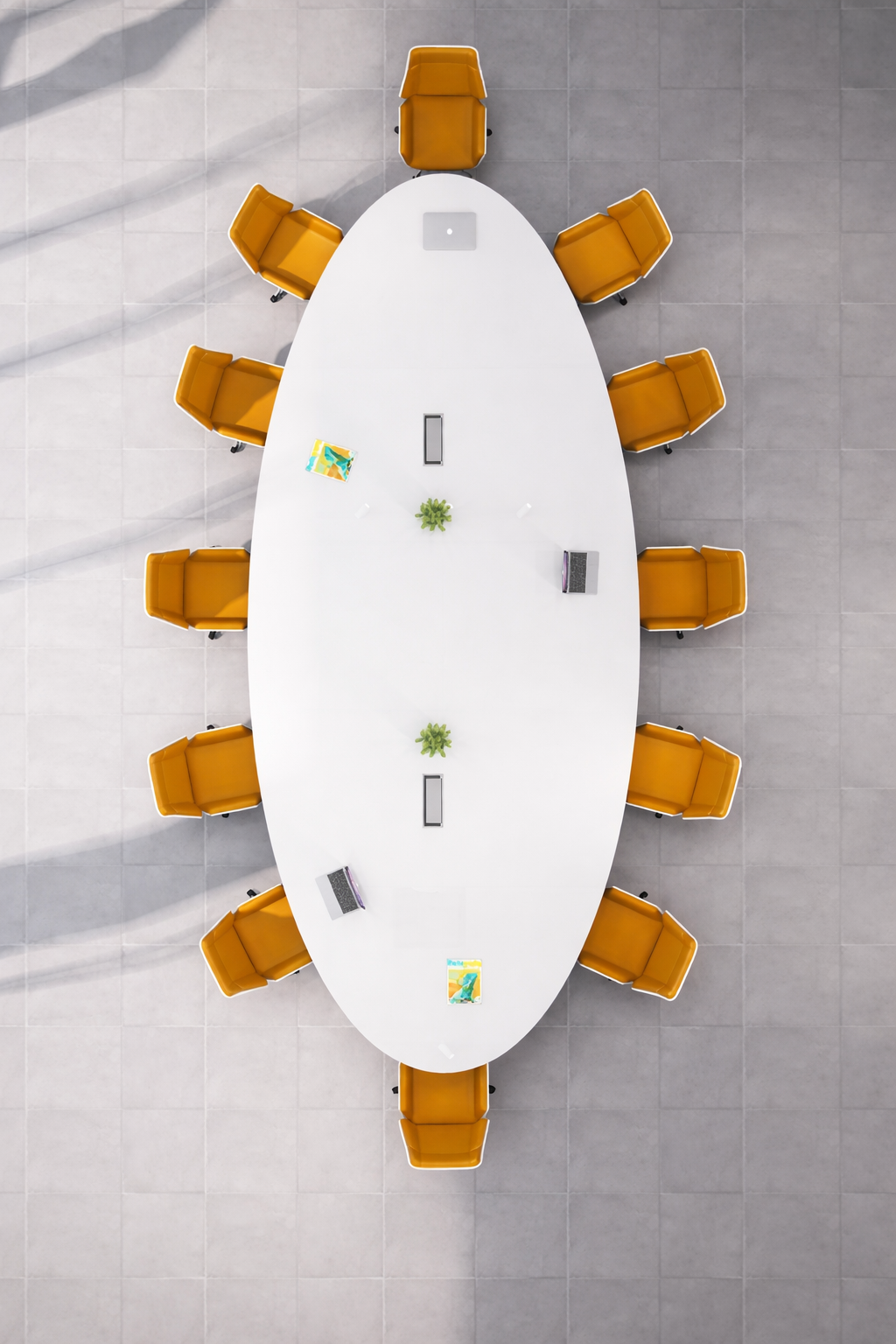 Table de réunion ovale Kodi (sur mesure) – Image 2